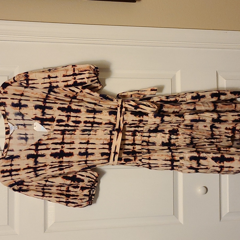 Multi colored tiered dress